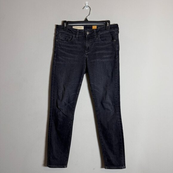 Anthropologie Pilcro and The Letterpress Stet Skinny Jeans Womens 27 Black Denim - Picture 3 of 16